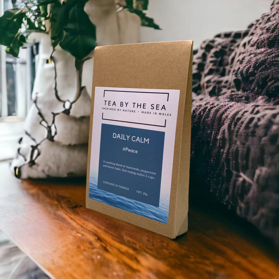 Daily Calm Herbal Tea – Relaxing Blend with Lemon Balm & Chamomile - A Welsh Secret - Tea By The Sea - Tea By The Sea - 