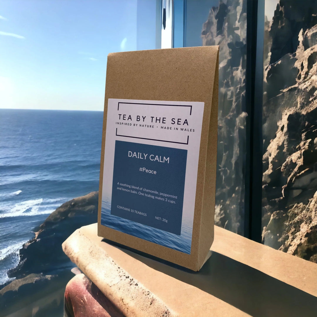 Daily Calm Herbal Tea – Relaxing Blend with Lemon Balm & Chamomile - A Welsh Secret - Tea By The Sea - Tea By The Sea - 