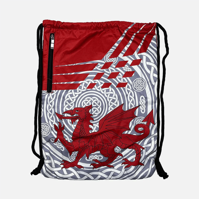 Grey and red dragon bag - A Welsh Secret - A Welsh Secret - Bags - 