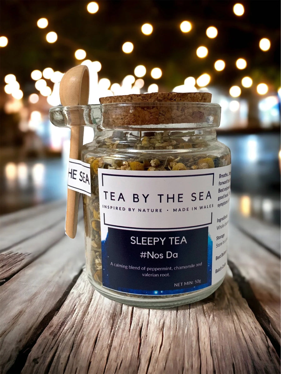 Nos Da Sleepy Loose Tea – Calming Chamomile & Valerian Blend for Restful Nights - A Welsh Secret - A Welsh Secret - Tea By The Sea - 