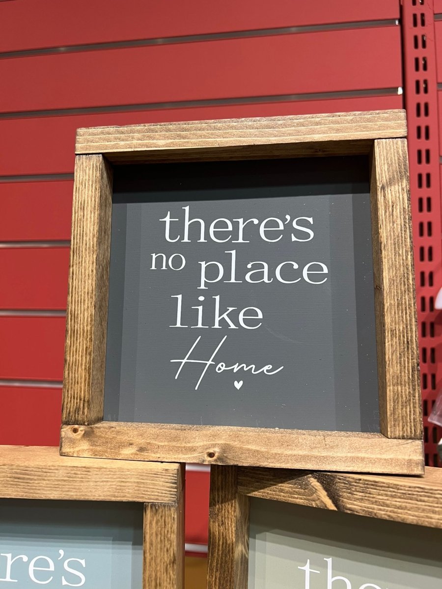 TyTwt Signs - No Place Like Home - Grey - A Welsh Secret - TyTwt - Ty Twt - 