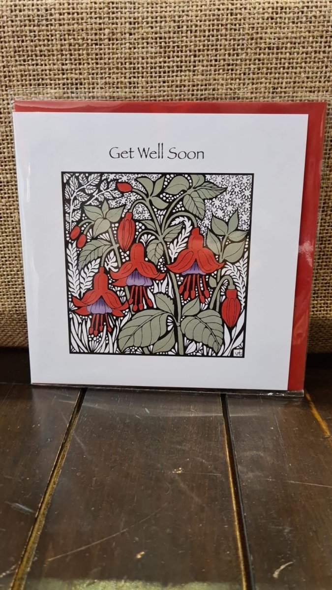Get Well Soon - Fuchia - A Welsh Secret - Alffabet - Get Well - -