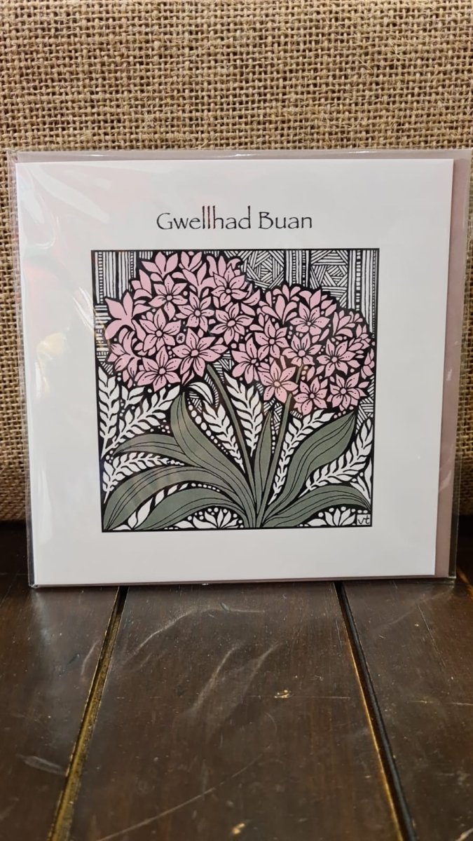 Gwellhad Buan - Allium - A Welsh Secret - Alffabet - Get Well - -